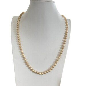 Vintage Napier Faux Pearl Neckalce Cream Tone